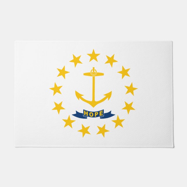State Flag of Rhode Island Doormat (Front)