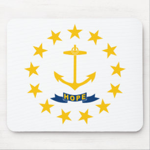 State Flag of Rhode Island Mouse Pad