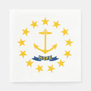 State Flag of Rhode Island Napkin