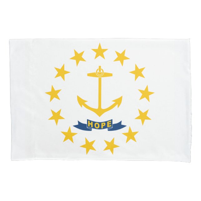 State Flag of Rhode Island Pillowcase (Front)