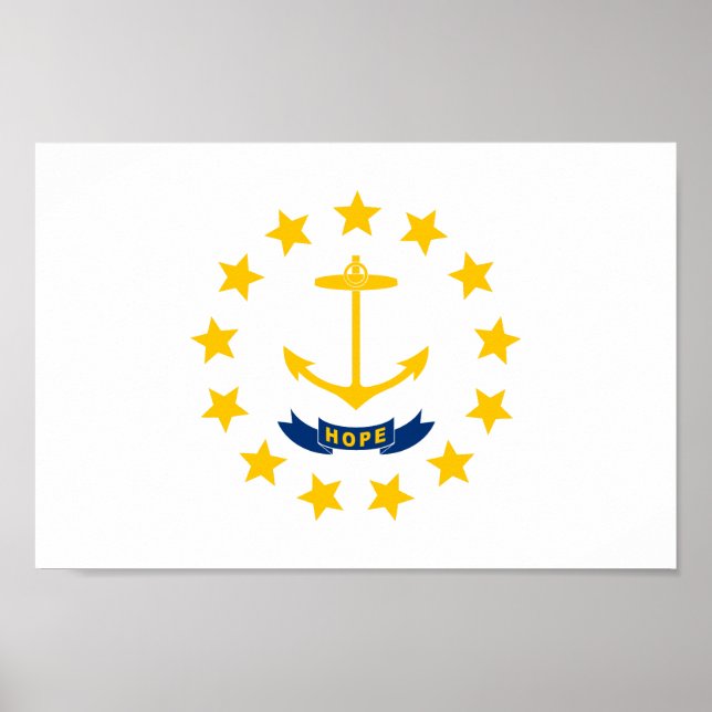 State flag of Rhode Island Poster (Front)