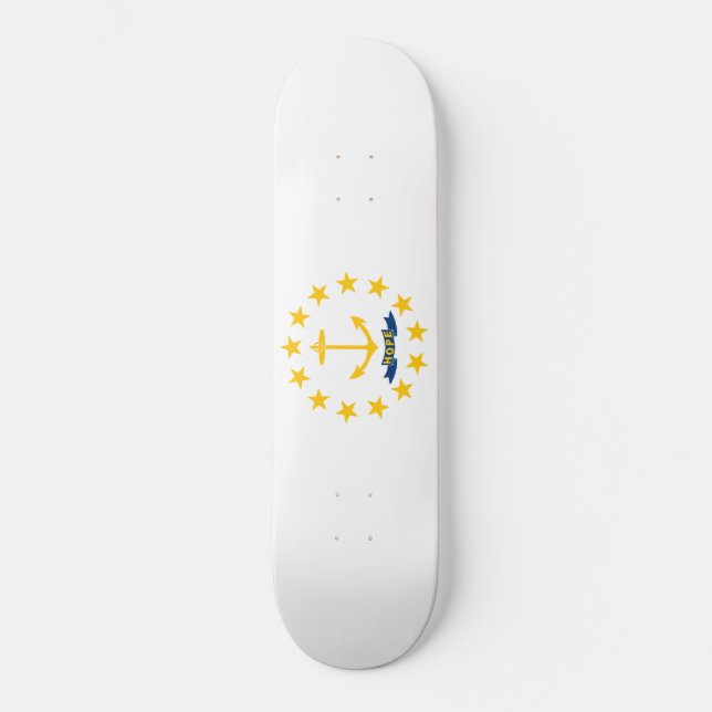 State Flag of Rhode Island Skateboard (Front)