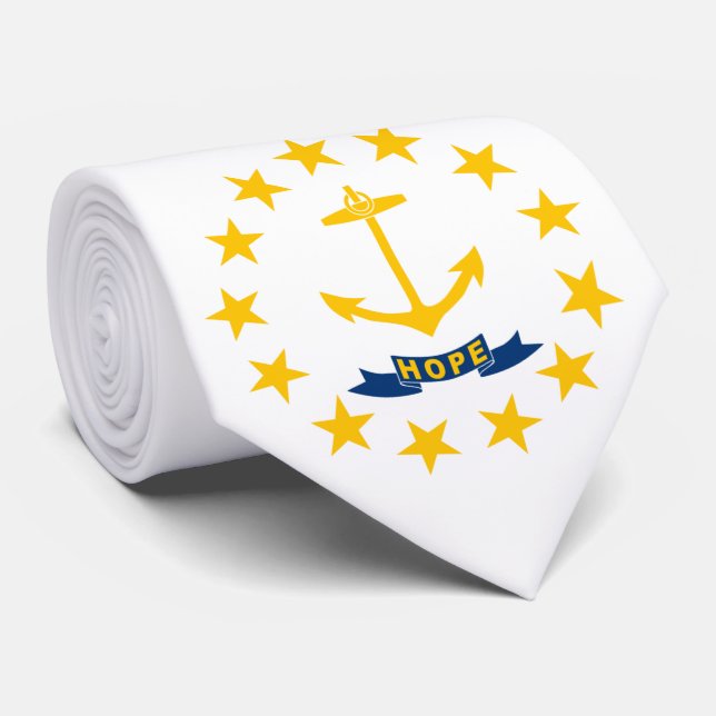 State Flag of Rhode Island Tie (Rolled)