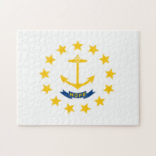 State Flag of Rhode Island, USA Jigsaw Puzzle