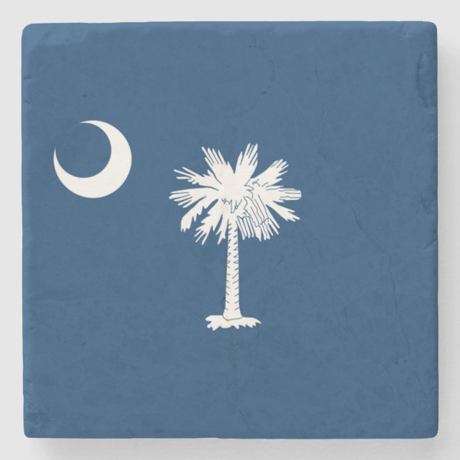 State Flag of South Carolina Stone Coaster (Front)