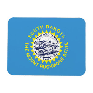 State Flag of South Dakota, USA Magnet