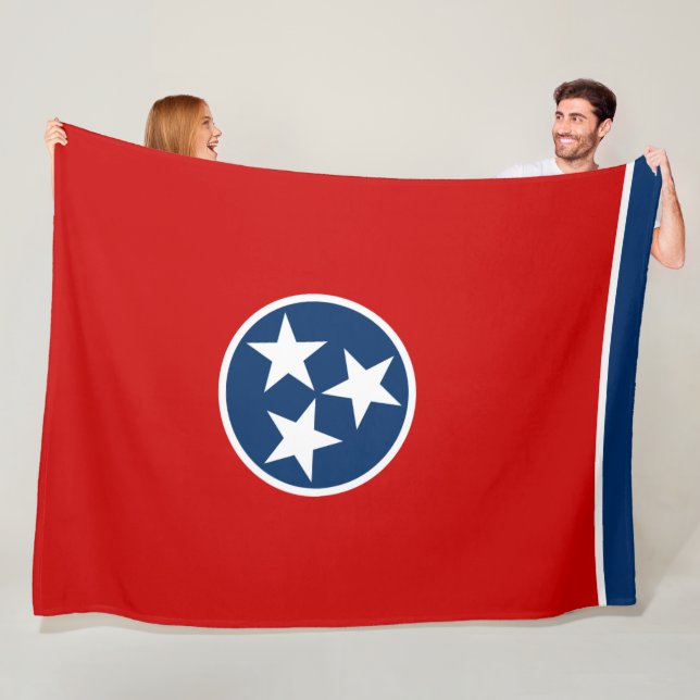 State Flag of Tennessee Fleece Blanket (In Situ)