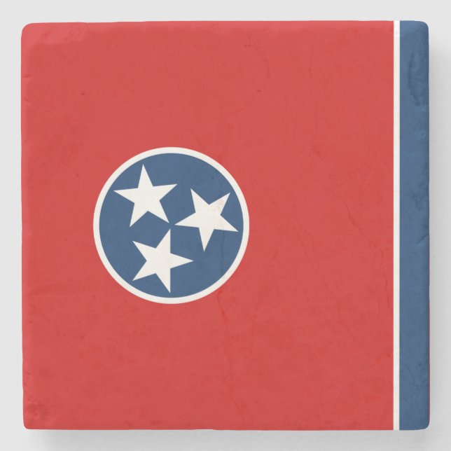 State Flag of Tennessee Stone Coaster (Front)