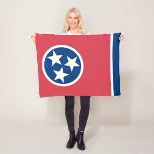 State Flag of Tennessee, USA Fleece Blanket