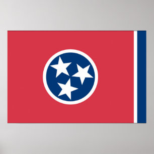 State Flag of Tennessee, USA Poster