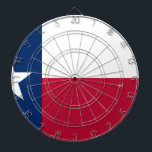 State Flag of Texas Dartboard<br><div class="desc">This flag of the proud Lone Star State of Texas is made to code using the exact shades of the colours of red,  white and blue of the flag of the United States of America. It is perfect on</div>