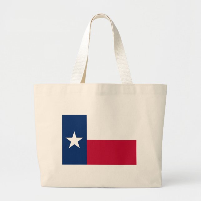 State Flag of Texas Large Tote Bag (Front)
