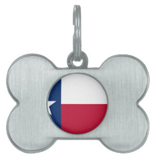 State Flag of Texas Pet Tag