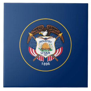 State Flag of Utah Ceramic Tile