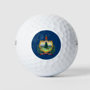 State Flag of Vermont Golf Balls
