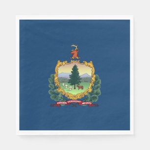 State Flag of Vermont Napkin