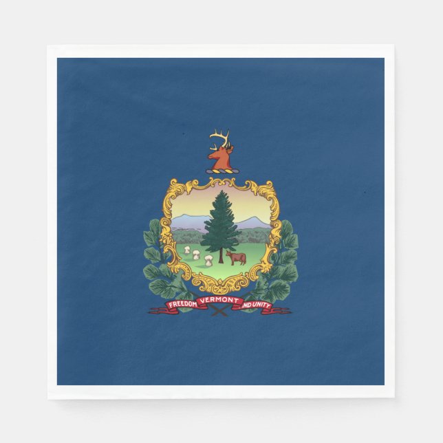 State Flag of Vermont Napkin (Front)