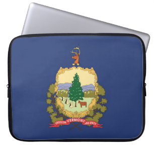 State Flag of Vermont, USA Laptop Sleeve