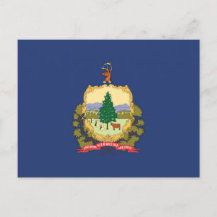State Flag of Vermont, USA Postcard