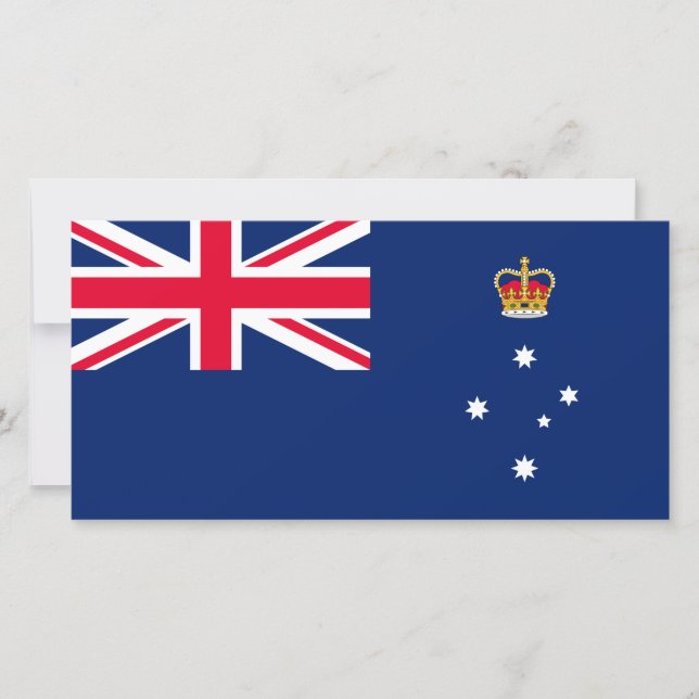 State Flag of Victoria (Australia) Card (Front)