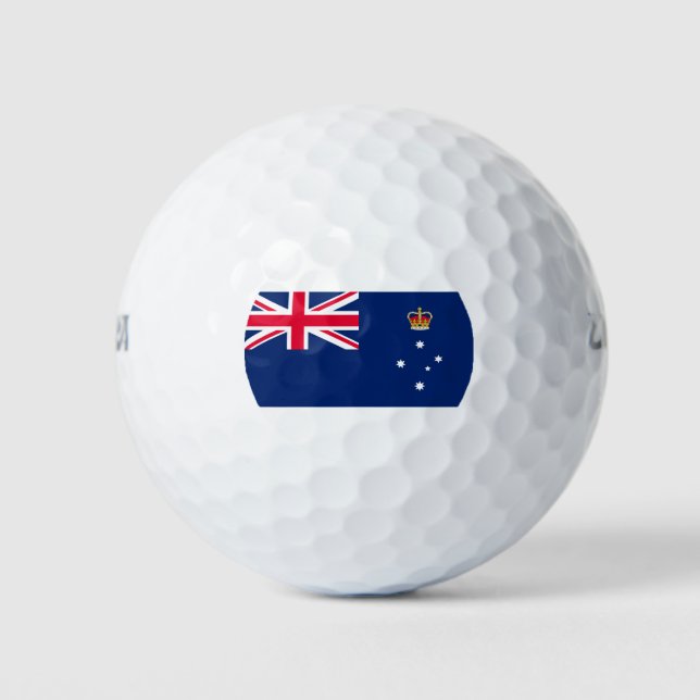 State Flag of Victoria (Australia) Golf Balls (Front)