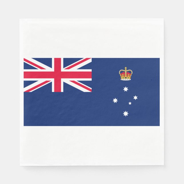 State Flag of Victoria (Australia) Napkin (Front)