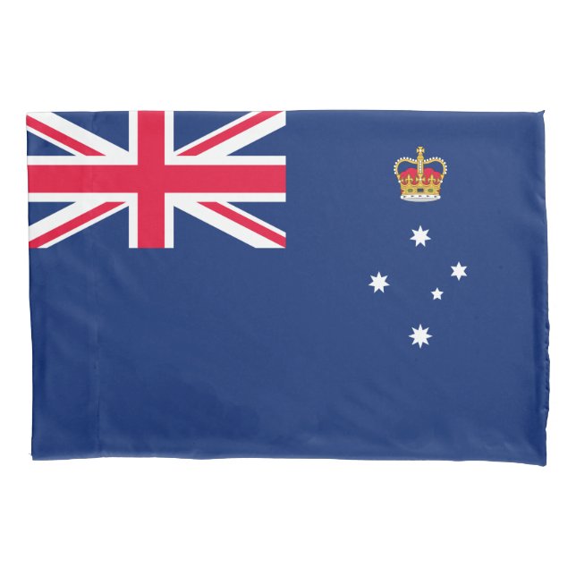 State Flag of Victoria (Australia) Pillowcase (Front)