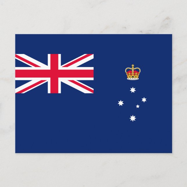 State Flag of Victoria (Australia) Postcard (Front)