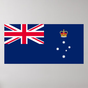 State Flag of Victoria (Australia) Poster