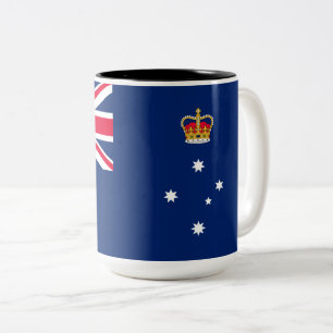 State Flag of Victoria (Australia) Two-Tone Coffee Mug