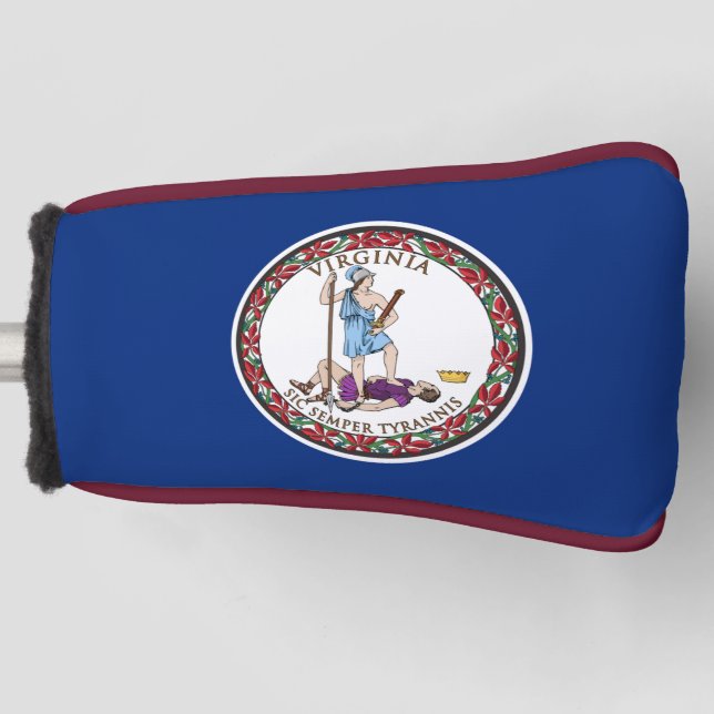 State Flag of Virginia Golf Head Cover (Front)