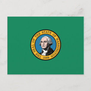 State Flag of Washington, USA Postcard