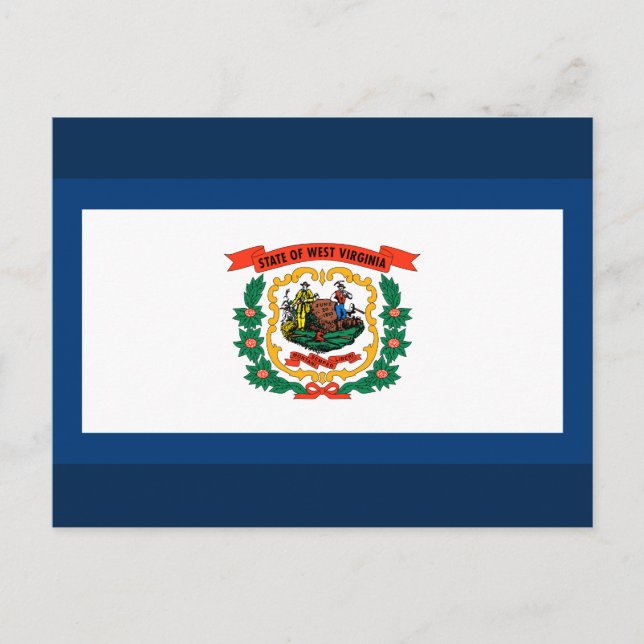 State Flag of West Virginia Postcard (Front)
