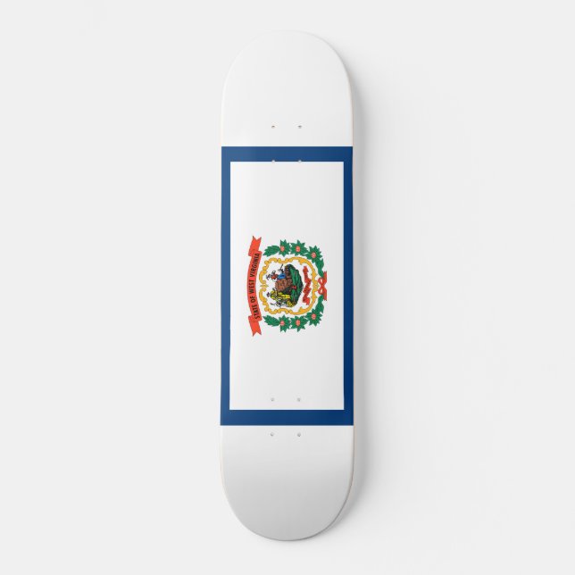 State Flag of West Virginia Skateboard (Front)