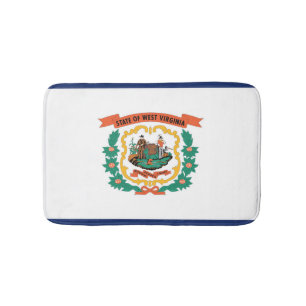 State Flag of West Virginia, USA Bath Mat