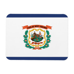 State Flag of West Virginia, USA Magnet