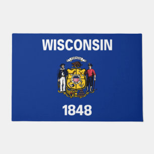 State Flag of Wisconsin Doormat