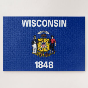 State Flag of Wisconsin Jigsaw Puzzle