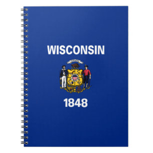 State Flag of Wisconsin Notebook