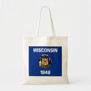 State Flag of Wisconsin Tote Bag