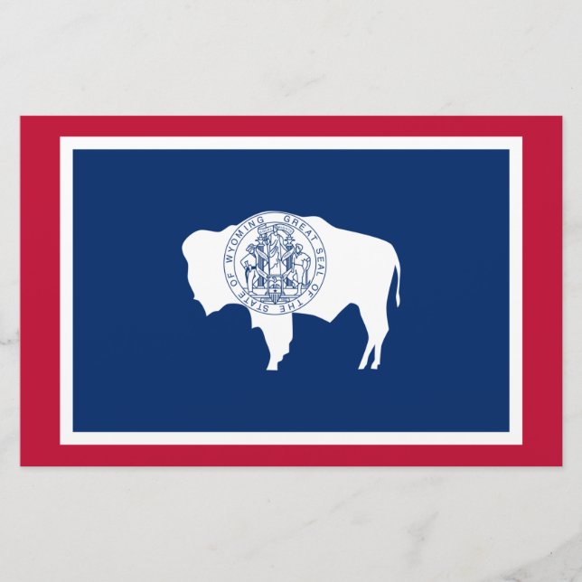 State Flag of Wyoming Stationery (Front)