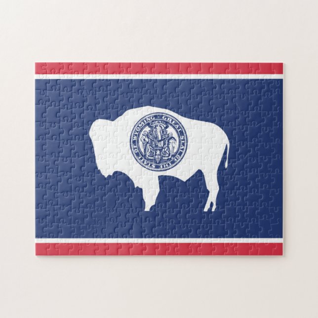State Flag of Wyoming, USA Jigsaw Puzzle (Horizontal)