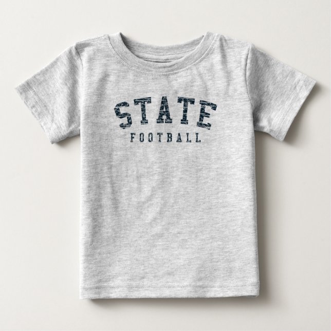 STATE Football (Navy Blue) T-Shirt (Front)