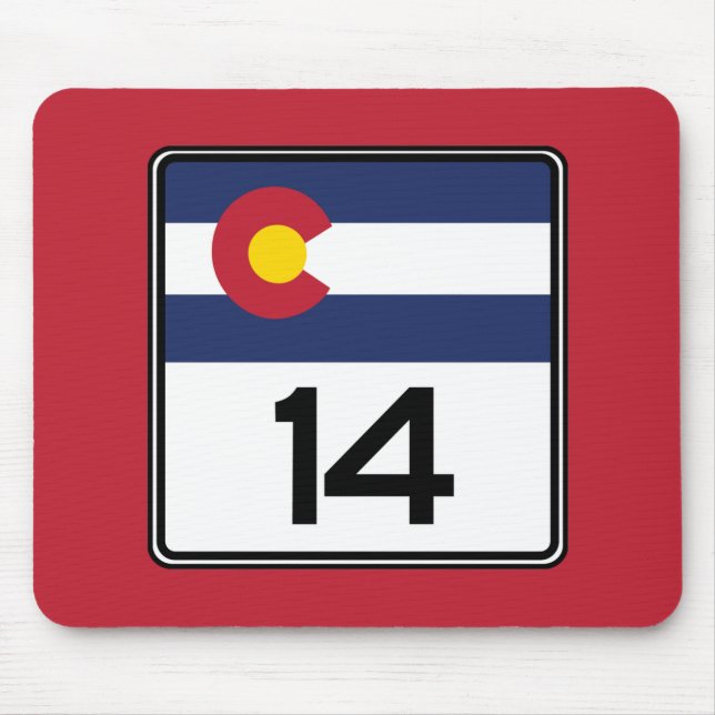 State Highway 14, Colorado, USA Mouse Pad (Front)