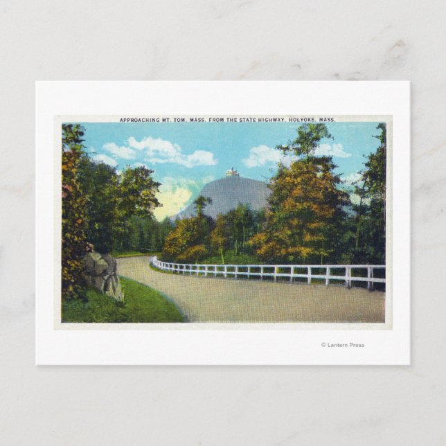 State Hwy View of the Approach towards Mount Postcard (Front)