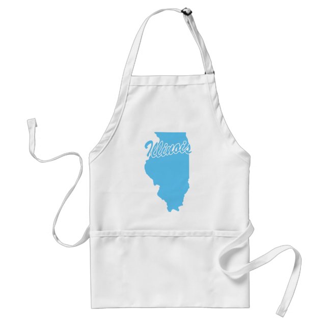 State Illinois Adult Apron (Front)