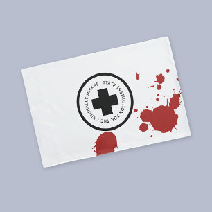 State Institution Criminally Insane Patient  Pillowcase