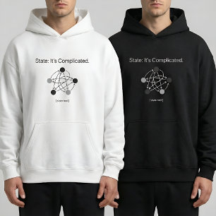 State Its Complicated Programmer Humor Hoodie