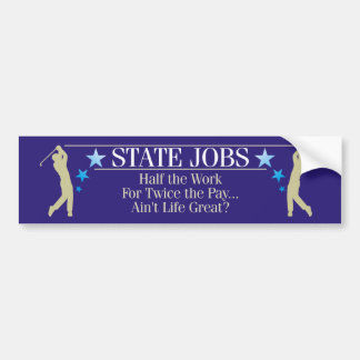 State Jobs Bumper Sticker