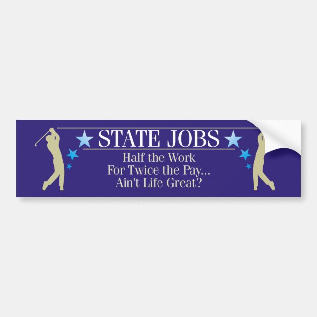 State Jobs Bumper Sticker (Front)
